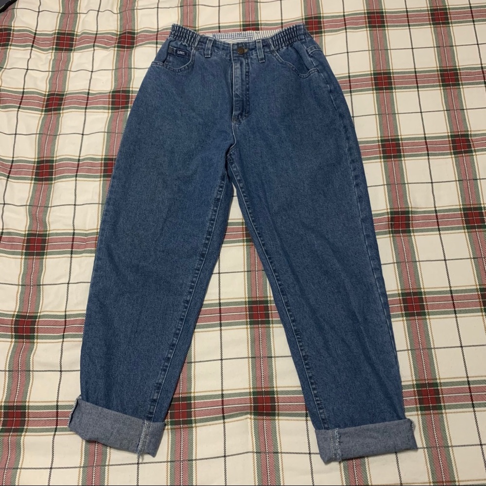 Vintage Lee Original Mom Jeans Sise 8